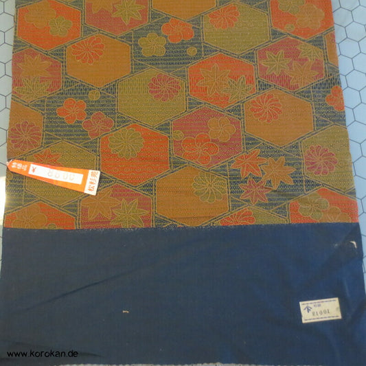 Kikko Muster gedruckte feste Crepe Kimono Seide