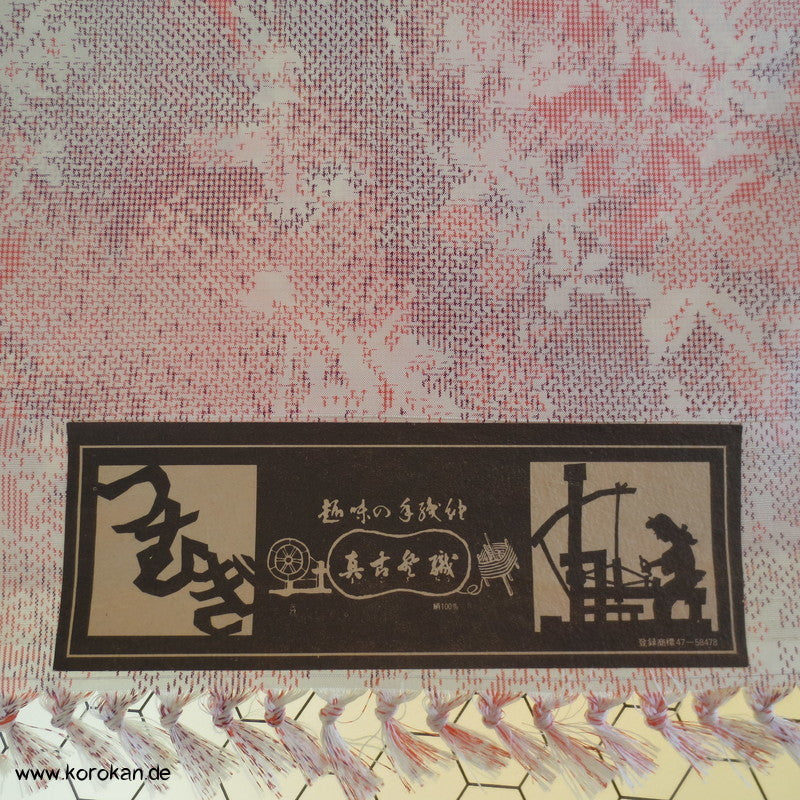 Blüten Kasuri Kimono Seide