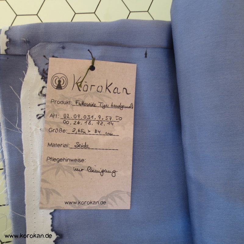 handgemalte Tiger Juban Kimono Honan Futterseide