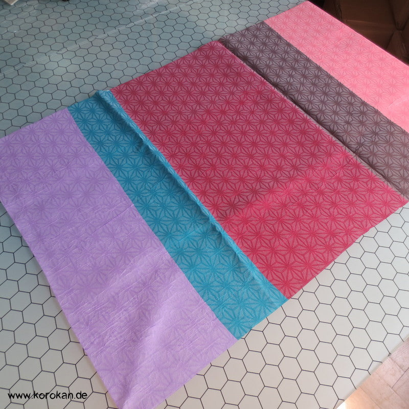 Yukata Heko Obi - glänzende Synthetik gestreift