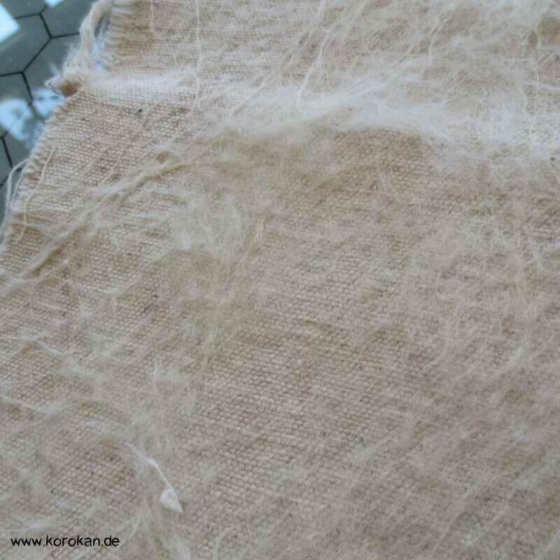 Obi Polster, antik, natur, mit Seidenauflage