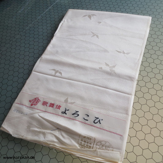 Kakeshita Seidenstoff für Hochzeits Kimono - naturweiß