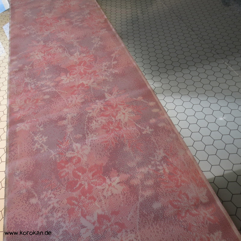 Blüten Kasuri Kimono Seide