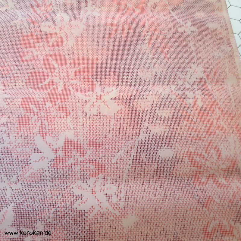 Blüten Kasuri Kimono Seide