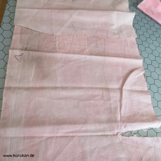 Araihari Kimono Futter Stoff antik Rest rosa