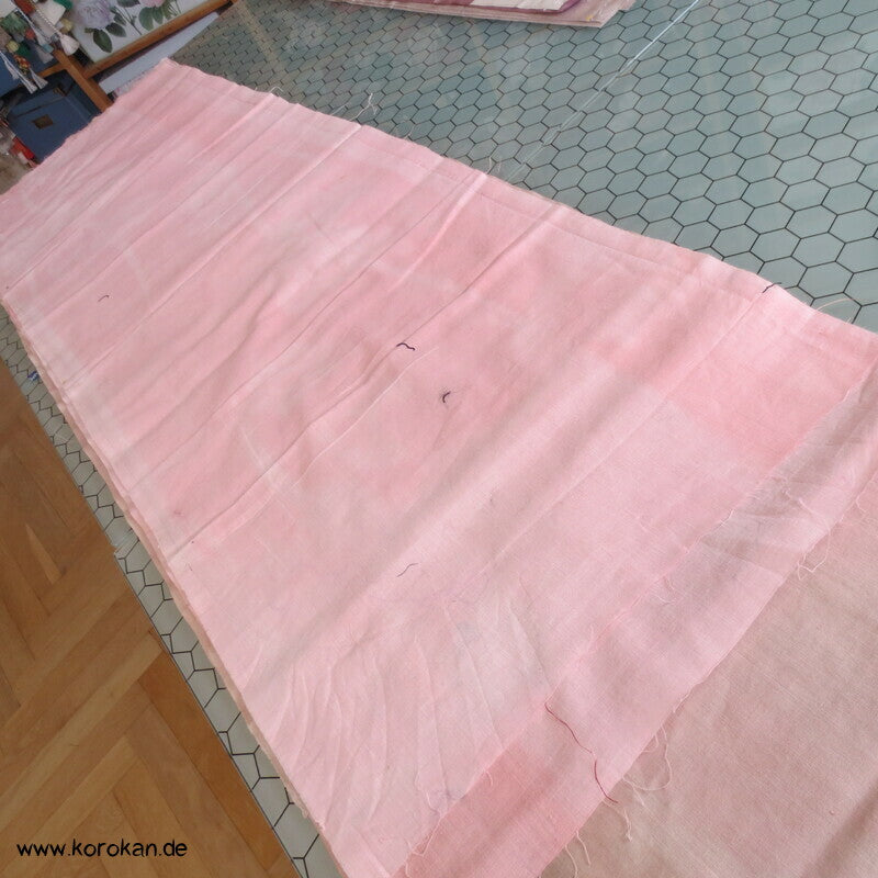Araihari Kimono Futter Stoff antik Rest rosa