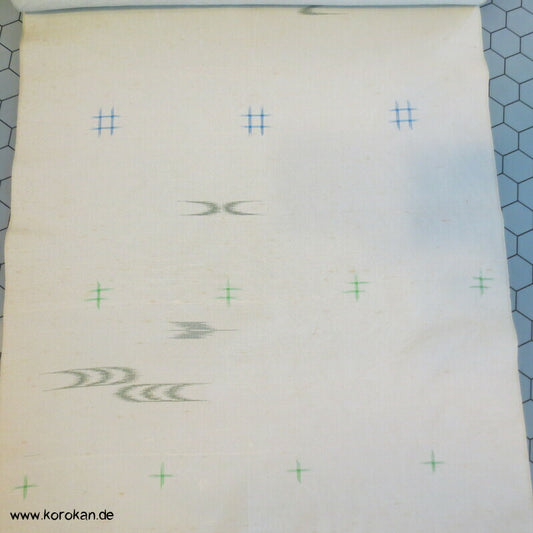 Igeta Kasuri Imitation durch Decoupé Kimono Seide