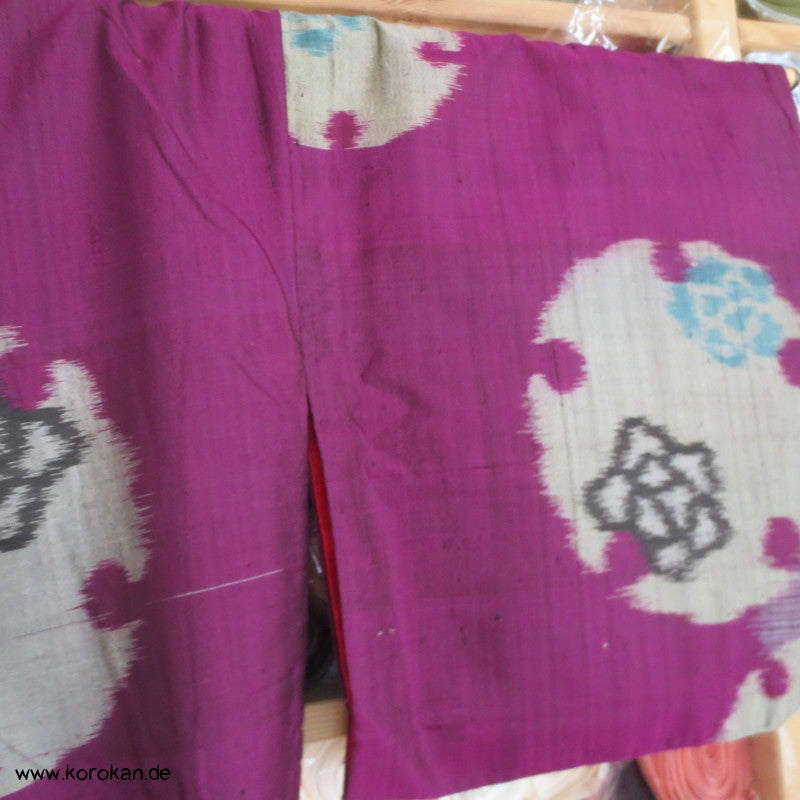 pflaume mit silbernem Spiegel Meisen Komon Kimono