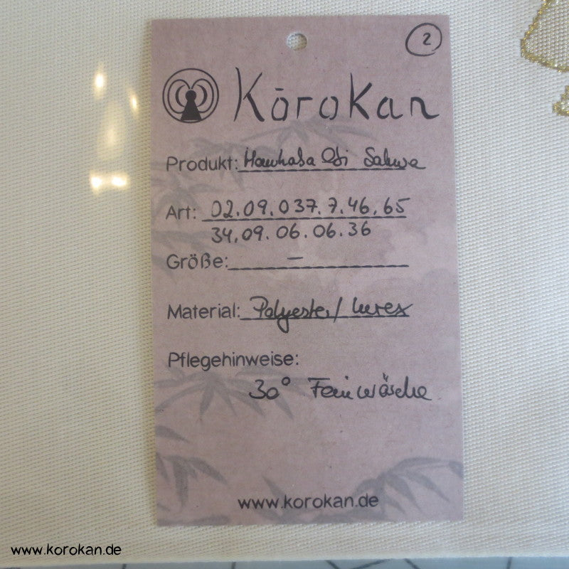 creme hell mit goldene Lurex Blumen Obi für Yukata, etc..