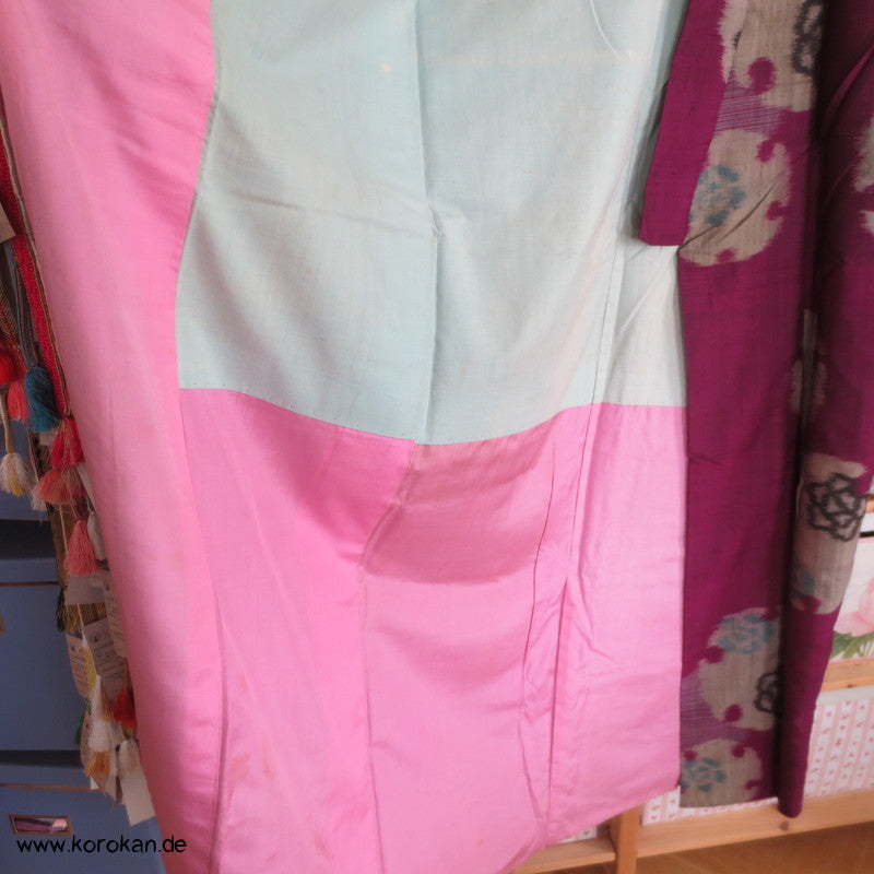 pflaume mit silbernem Spiegel Meisen Komon Kimono