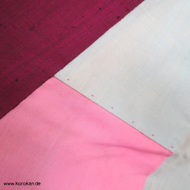 pflaume mit silbernem Spiegel Meisen Komon Kimono