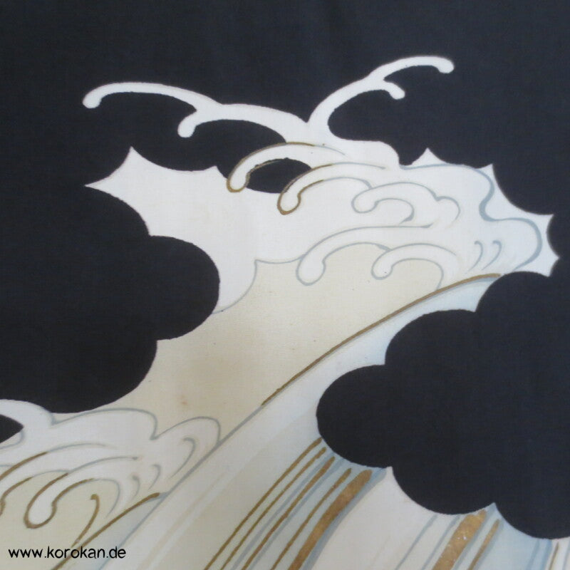 Furisode - Pracht - Taufkimono für kleine Jungen, gestickter Tiger