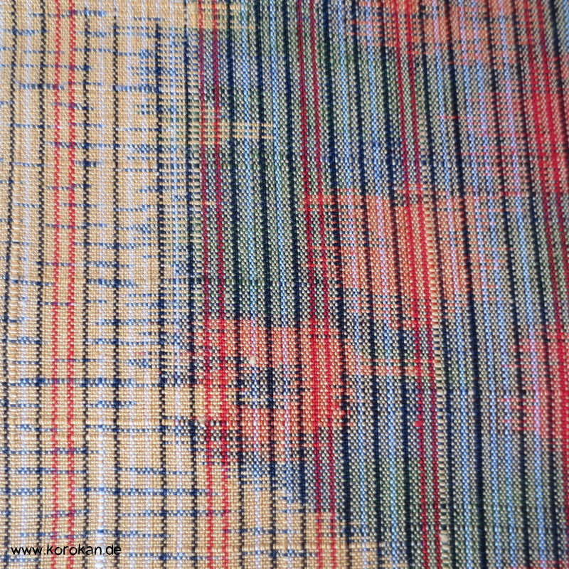 japanische Kikko Kasuri Tsumugi Kimono Seide Stoffrolle