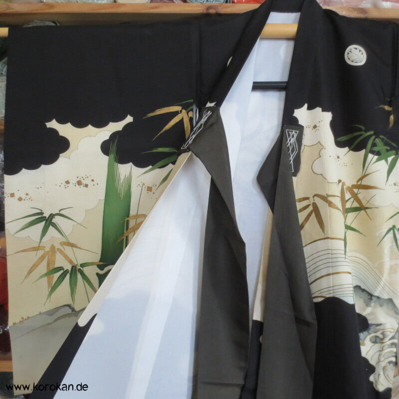 Furisode - Pracht - Taufkimono für kleine Jungen, gestickter Tiger