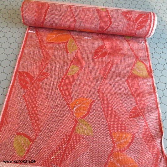 Japan Blätter Kasuri Tsumugi Kimono Seide Stoffrolle