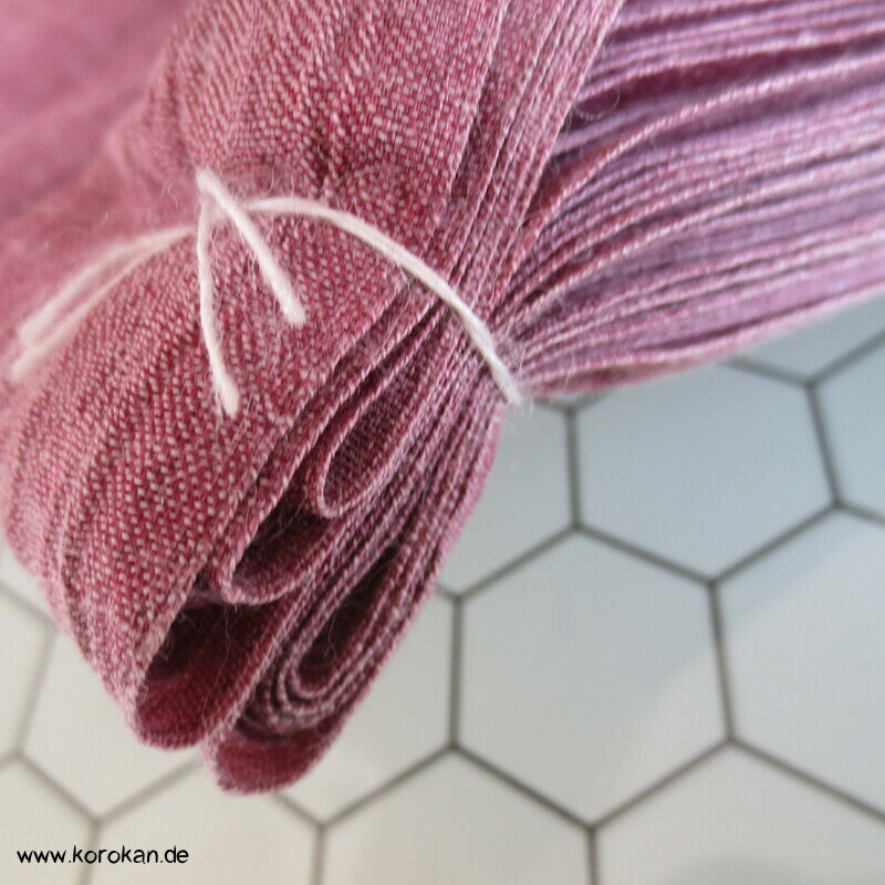 Kamelien, Gräser Kasuri Kimono japanischer Hanf / Baumwoll Krepp