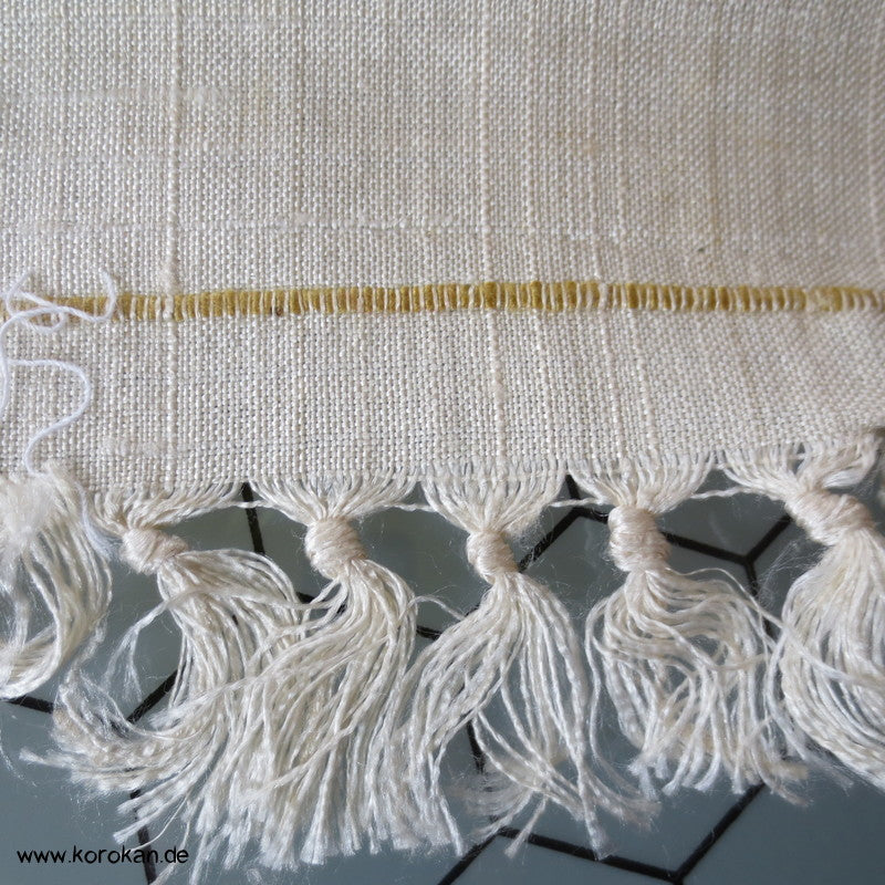 Blumendruck Tsumugi grobgewebte Kimono Seide