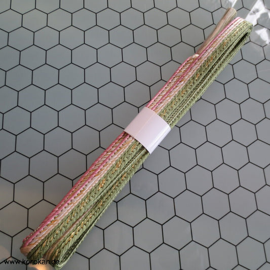 parallel rosa - schilf Obijime, Seide / Lurex