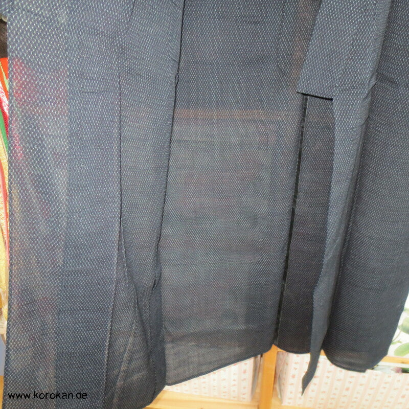 körniger halbtransparenter Tsumugi Seiden Hitoe Kimono