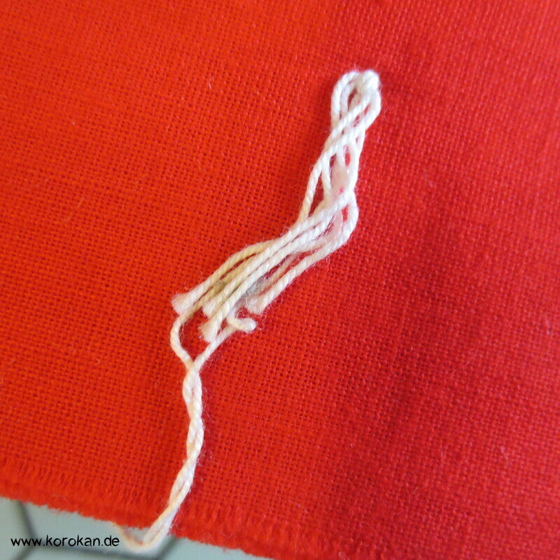 rotes Batist Baumwollfutter für Kimono - fein und leicht aus Japan
