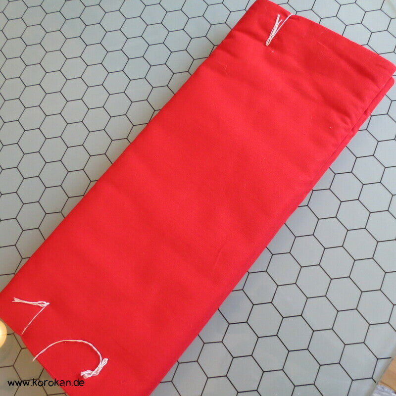 rotes Batist Baumwollfutter für Kimono - fein und leicht aus Japan