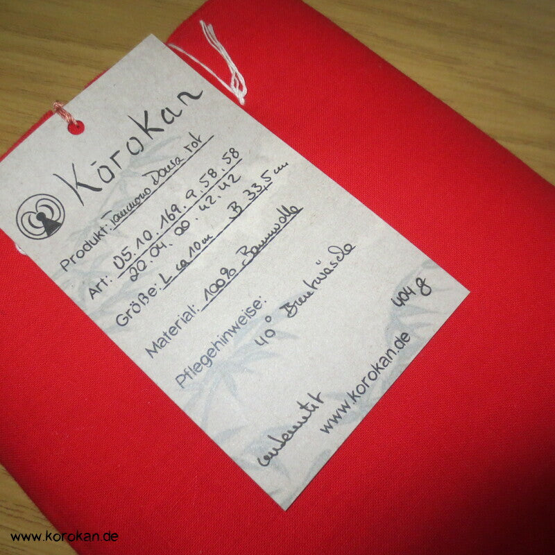 rotes Batist Baumwollfutter für Kimono - fein und leicht aus Japan