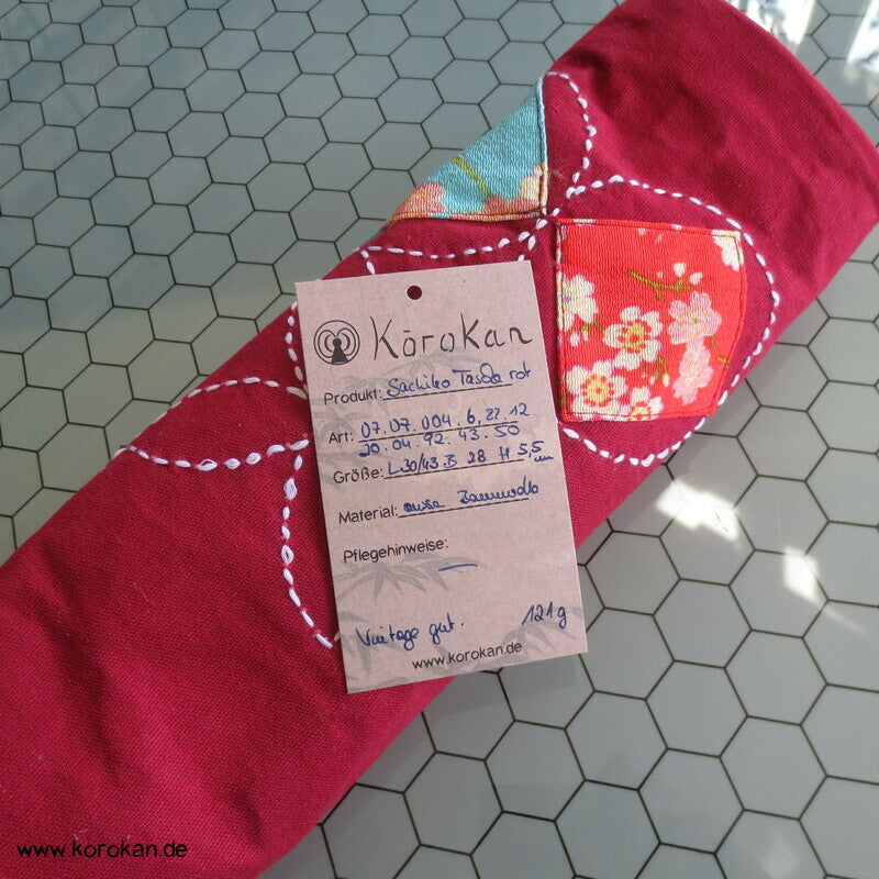Baumwoll Sachiko Stickerei Tasche für Yukata Kimono
