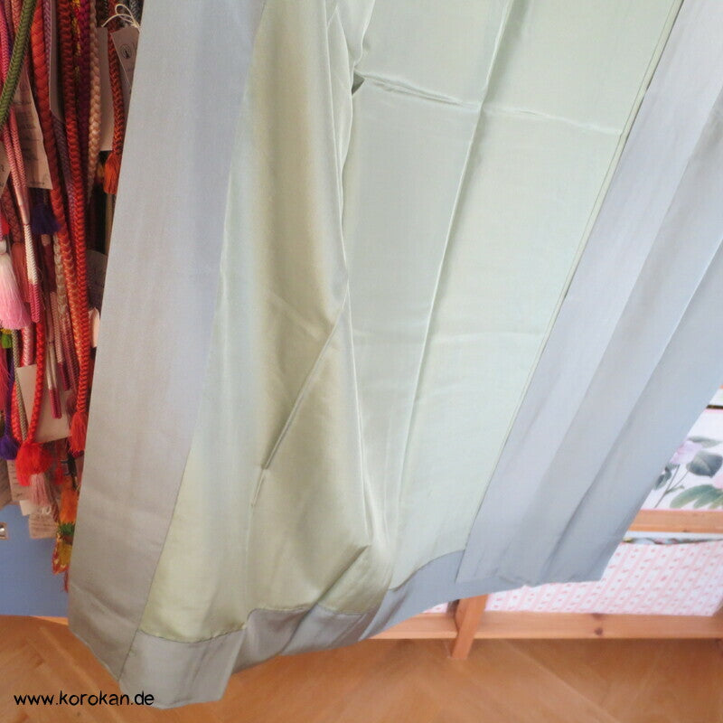 handgemalter Bambus auf Seide, Juban Kimono