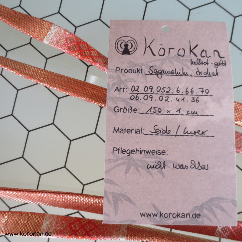 genähter Obijime - Saganishiki