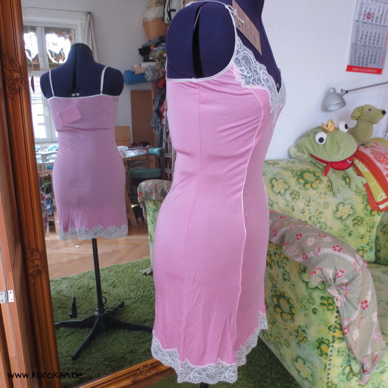 Bütefür Unterkleid Gr. M, rosa mit Spitze Seide Viscose