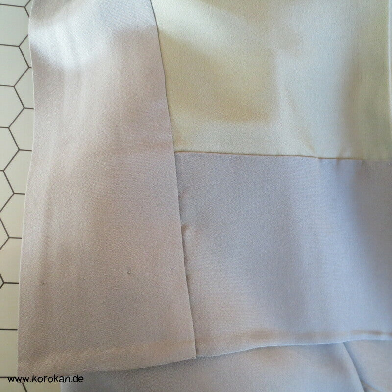 handgemalter Bambus auf Seide, Juban Kimono