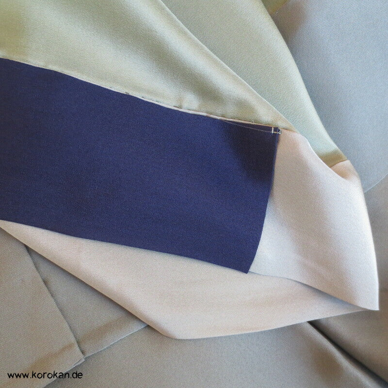 handgemalter Bambus auf Seide, Juban Kimono