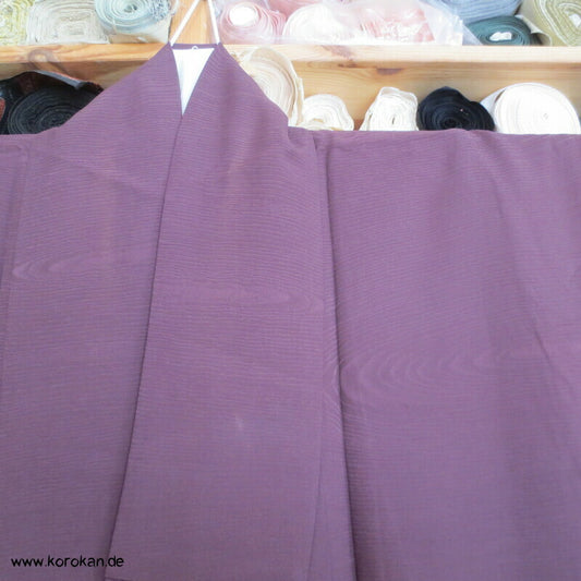 Holzmaserungs Seidendamast einfarbiger Iromuji Kimono