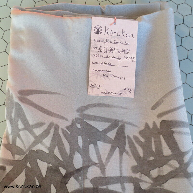 handgemalter Bambus auf Seide, Juban Kimono