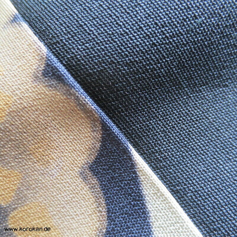 anthrazit - schwarze Haori, Bildfutter Schreibkasten