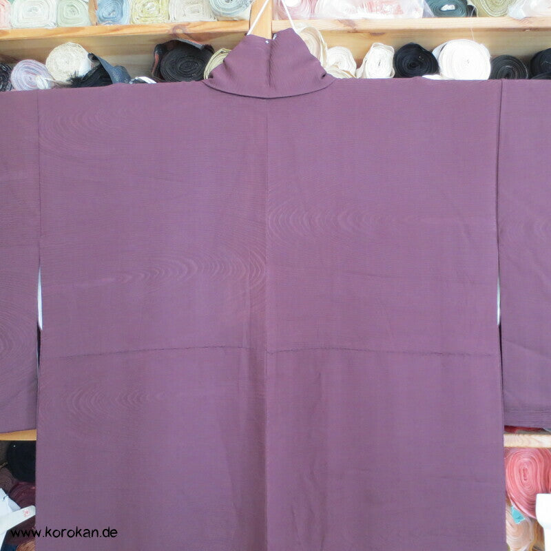 Holzmaserungs Seidendamast einfarbiger Iromuji Kimono