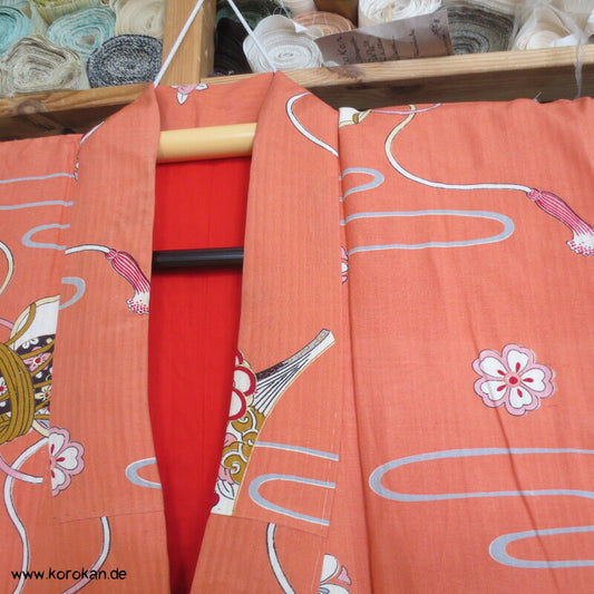 Taiko Handtrommeln Chu Furisode / Komon Kimono