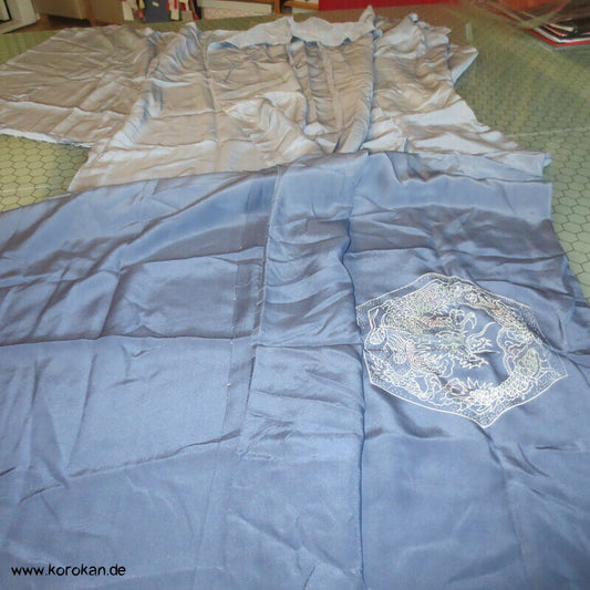 Tokkaido Szenen Männer Juban Kimono Seidencrepe Karieba