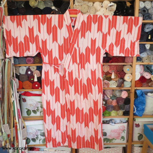 Pfeilspitzenmuster / Geisha Nemaki - Haus-/ Schlafkimono