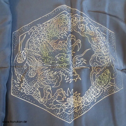 Tokkaido Szenen Männer Juban Kimono Seidencrepe Karieba