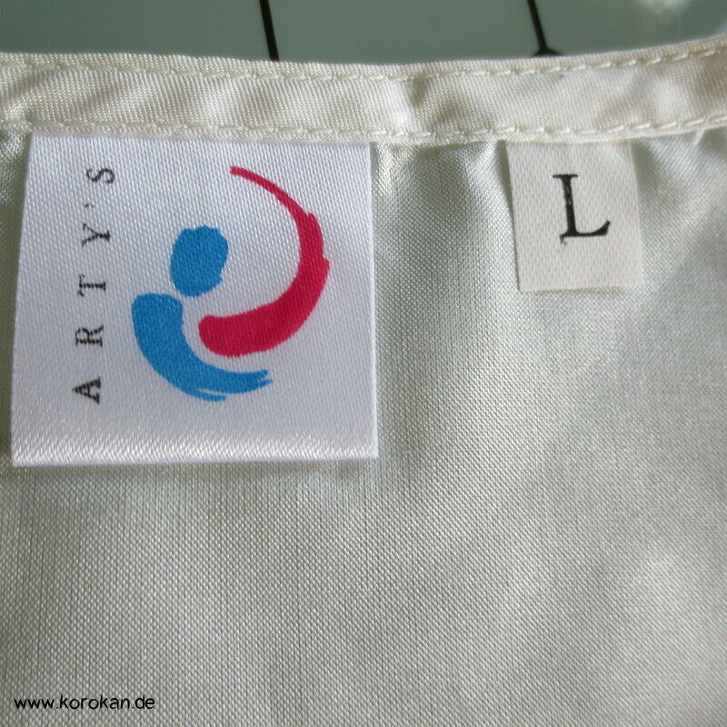 natur Seiden Top - Shirt zum Bemalen