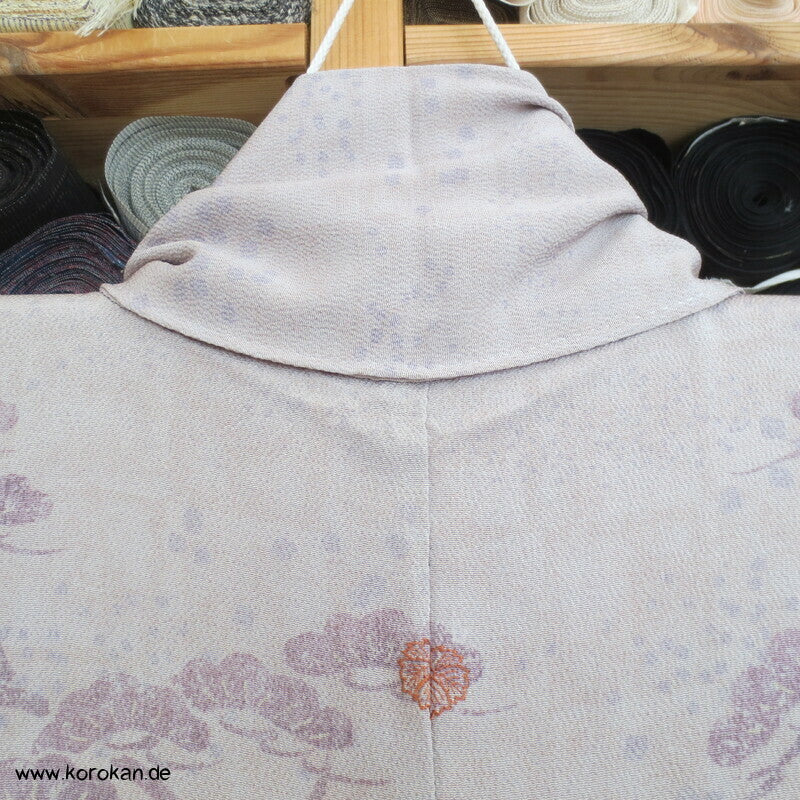 pastelliger Kranich Bingata Homongi Kimono