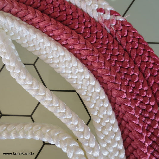 mauve - weißer Verlauf Obijime, elastisch Koi