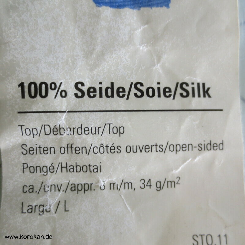 natur Seiden Top - Shirt zum Bemalen