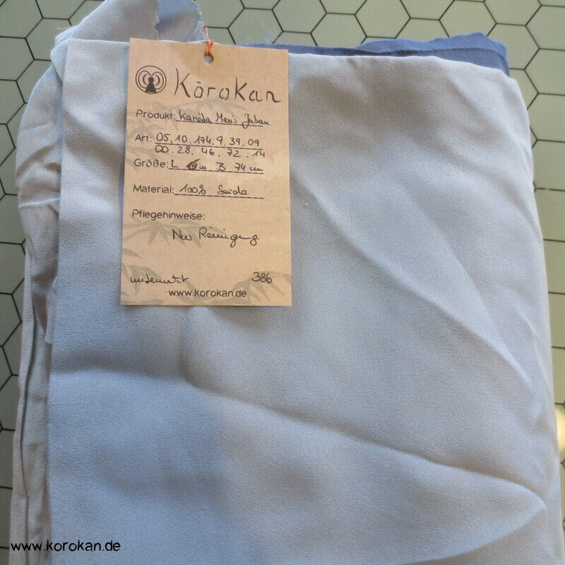 Tokkaido Szenen Männer Juban Kimono Seidencrepe Karieba