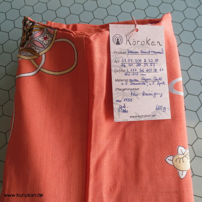 Taiko Handtrommeln Chu Furisode / Komon Kimono