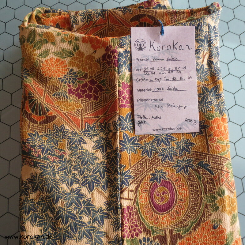 klassische japanische Muster Komon Kimono, Seidencrepe