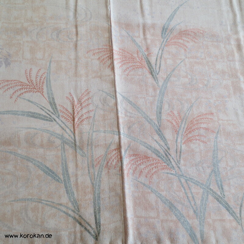 pastelliger Kranich Bingata Homongi Kimono