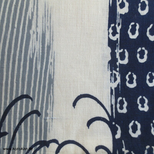 originalgehefteter japanischer Yukata Baumwoll Stoff Rangiku