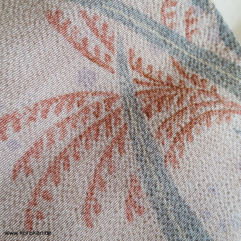pastelliger Kranich Bingata Homongi Kimono